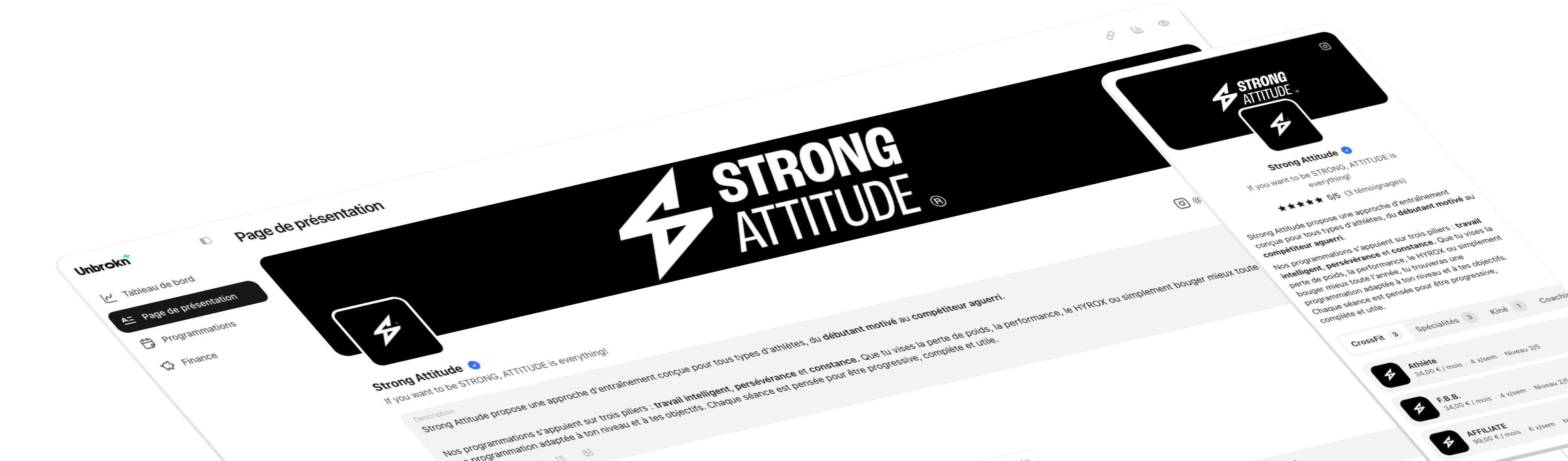 Page de présentation